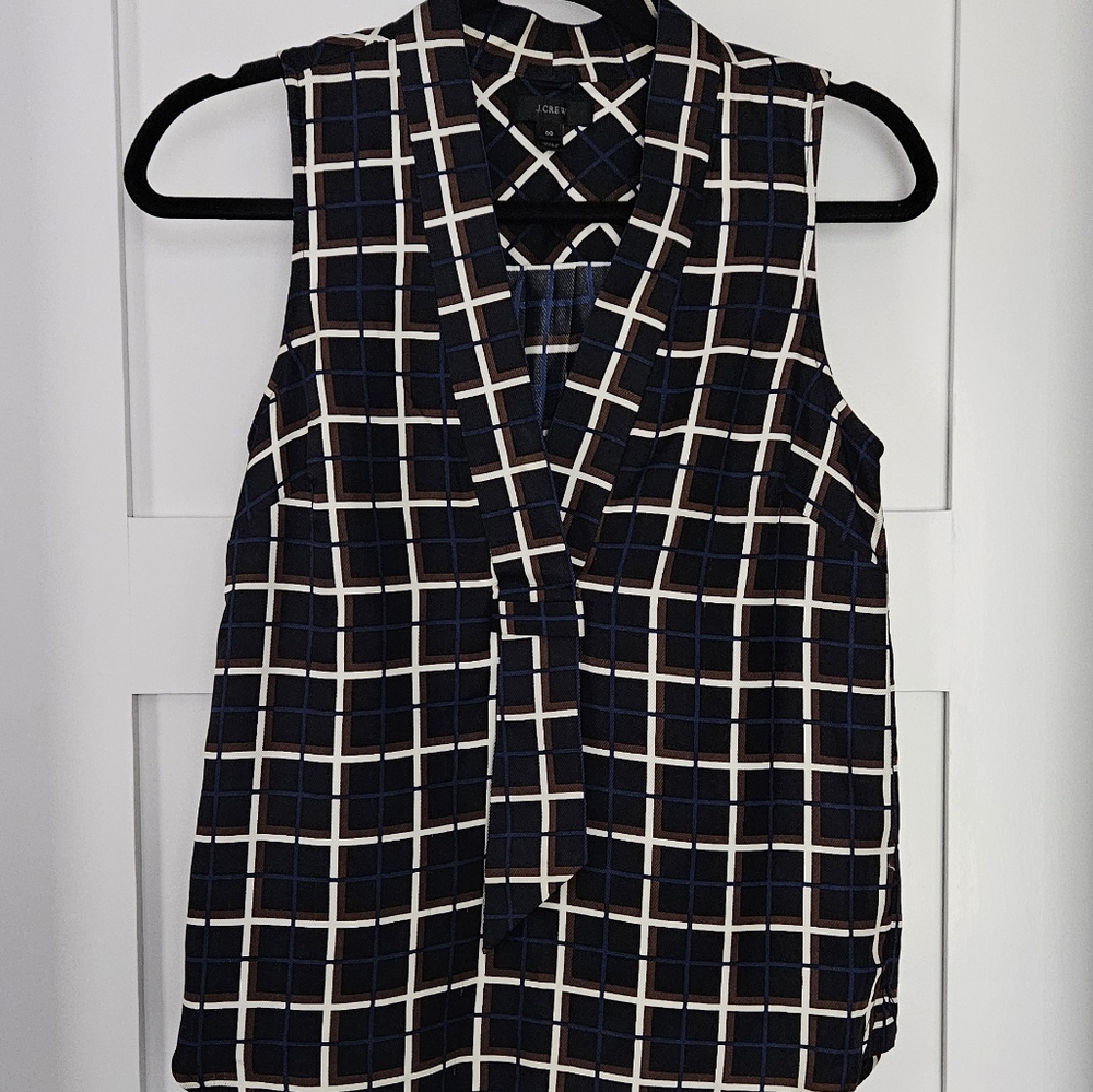 J.Crew sleeveless 100% silk top